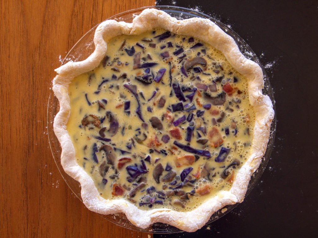 Bacon, Cabbage, and Mushroom Quiche – I Thought There Would Be Free Food